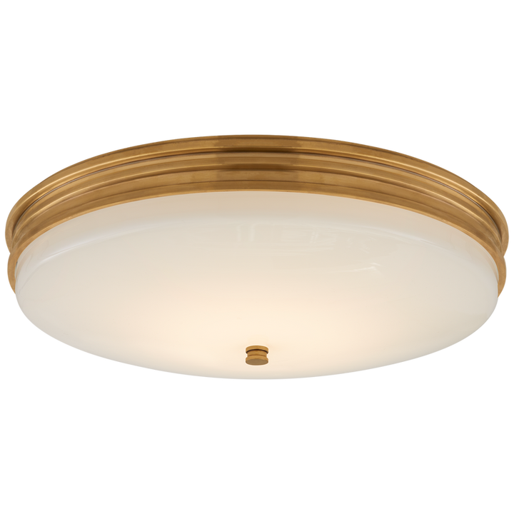 Visual Comfort & Co. Launceton Medium Flush Mount Ceiling Flush Mounts Visual Comfort & Co. Antique-Burnished Brass  