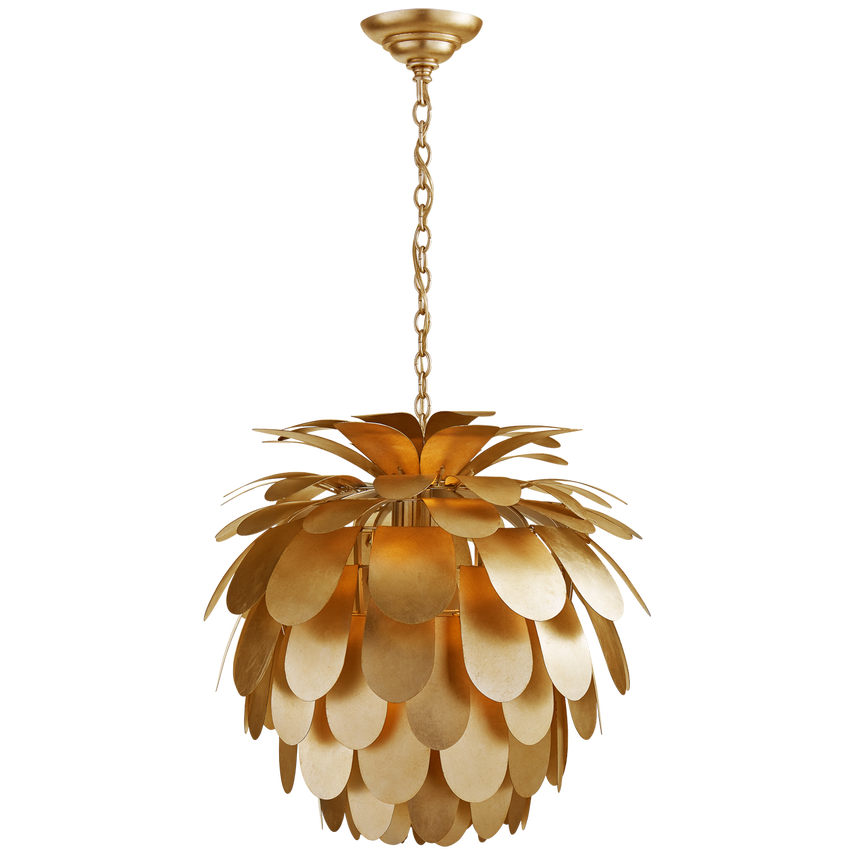 Visual Comfort & Co. Cynara Medium Chandelier Chandeliers Visual Comfort & Co. Gild  