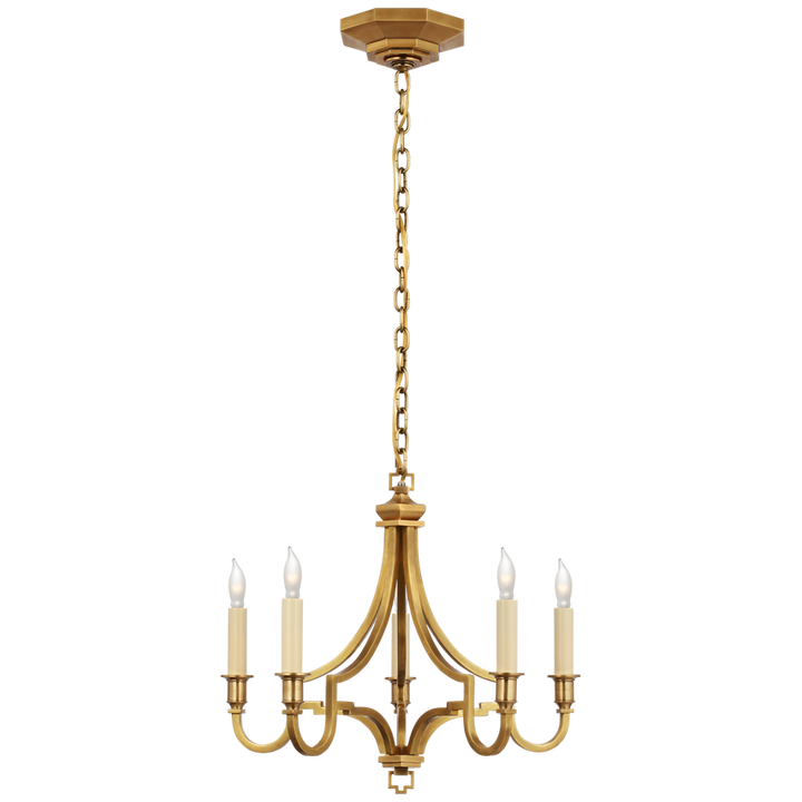 Visual Comfort & Co. Mykonos Small Chandelier Chandeliers Visual Comfort & Co. Antique-Burnished Brass  