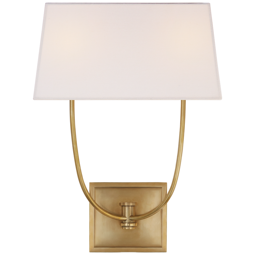 Visual Comfort & Co. Venini Double Sconce Wall Lights Visual Comfort & Co. Antique-Burnished Brass  