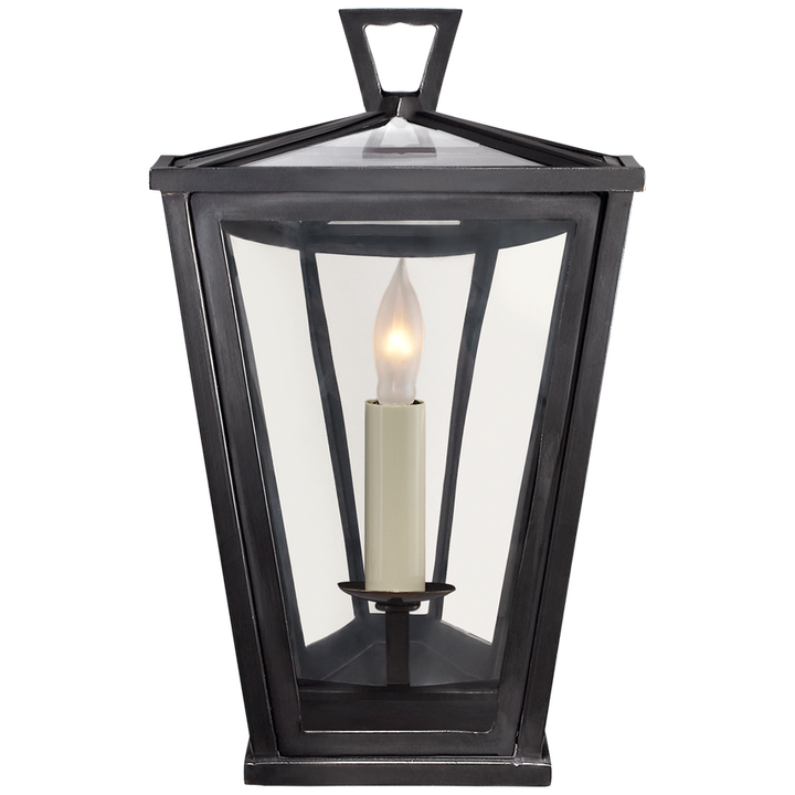 Visual Comfort & Co. Darlana Mini 3/4 Wall Lantern Outdoor Flush Mounts Visual Comfort & Co. Bronze  