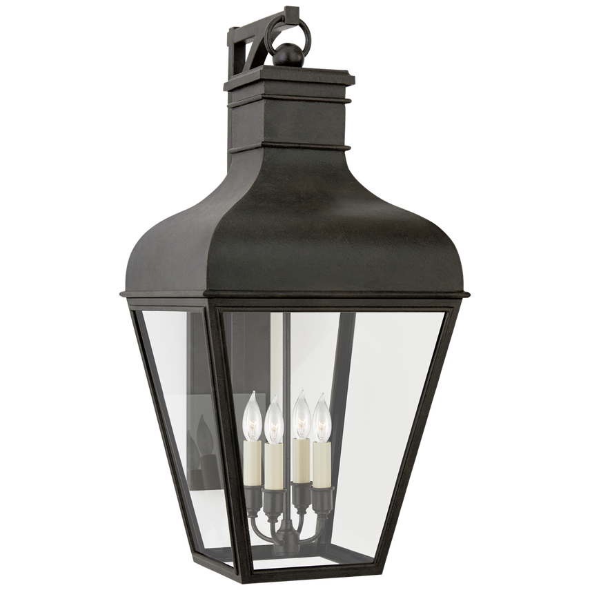 Visual Comfort & Co. Fremont Medium Bracketed Wall Lantern Outdoor Flush Mounts Visual Comfort & Co. French Rust  