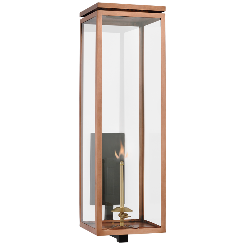 Visual Comfort & Co. Fresno Grande Bracketed Gas Wall Lantern Outdoor Flush Mounts Visual Comfort & Co. Matte Black  