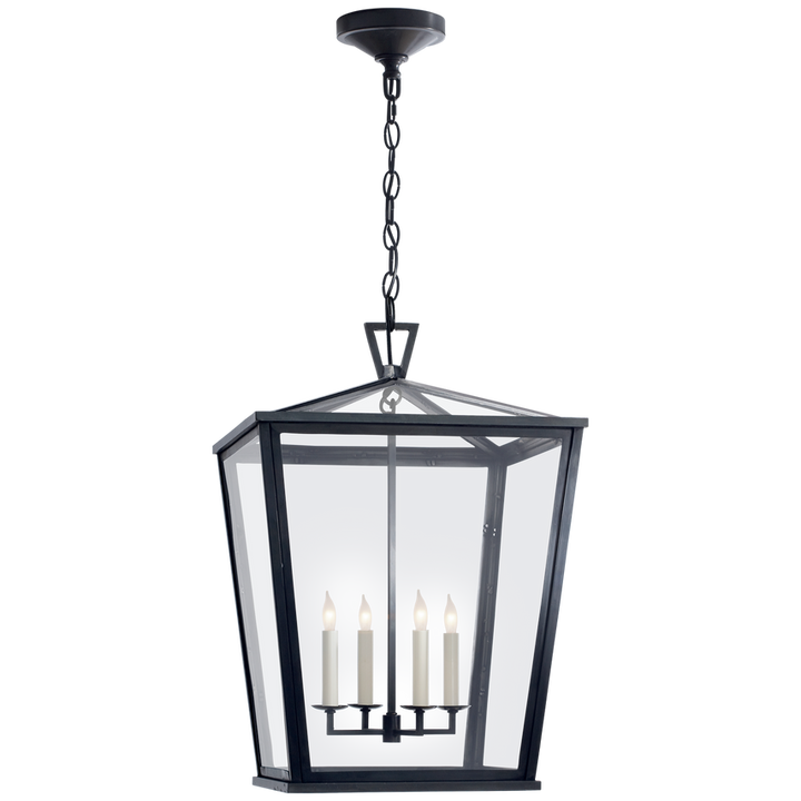 Visual Comfort & Co. Darlana Medium Hanging Lantern Outdoor Hanging Lights Visual Comfort & Co. Bronze  