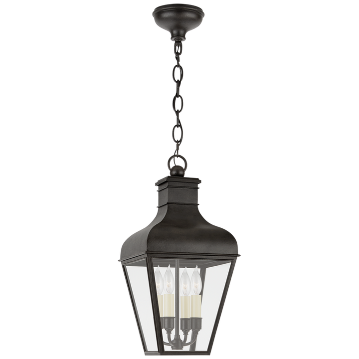 Visual Comfort & Co. Fremont Medium Hanging Lantern Outdoor Flush Mounts Visual Comfort & Co. French Rust  