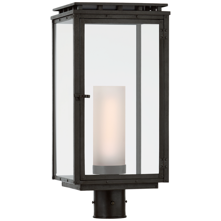 Visual Comfort & Co. Cheshire Post Light Outdoor Flush Mounts Visual Comfort & Co. Aged Iron  