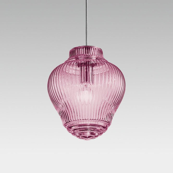 Zafferano America Clyde Pendant Light Pendants Zafferano America Amethyst 58 inches