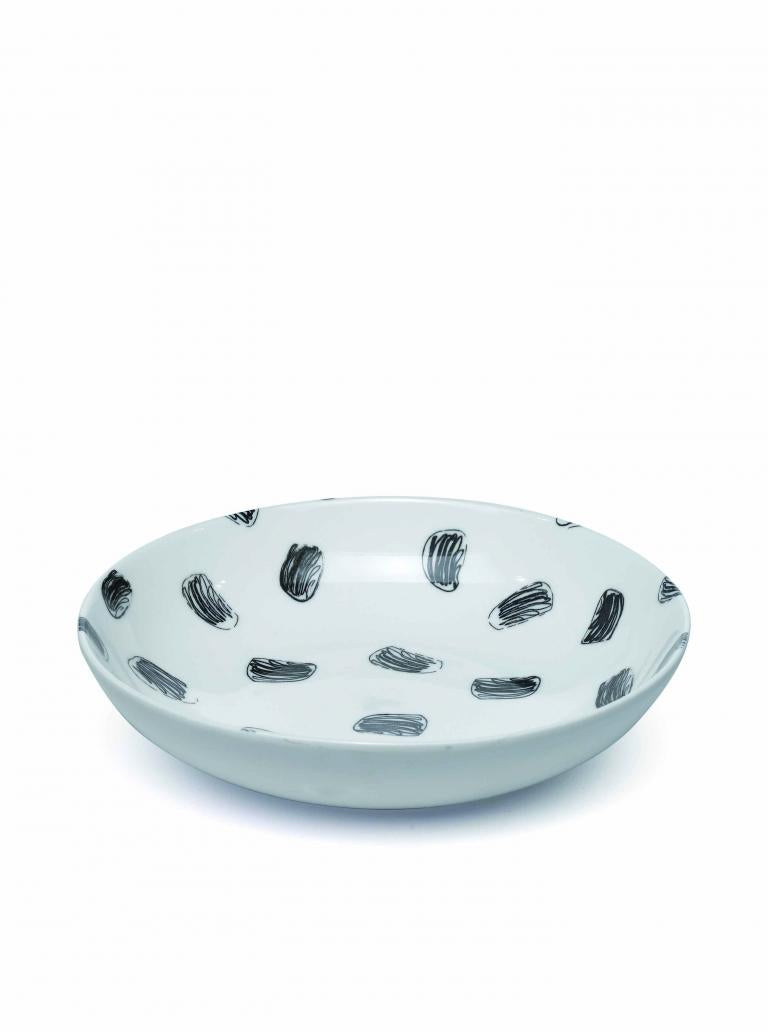 Zafferano America Crayon Deep Plate (Set of 2) Tableware Zafferano America White / Murrine  