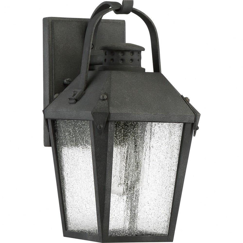 Quoizel Carriage Outdoor Lantern in Mottled Black - Model CRG8406MB