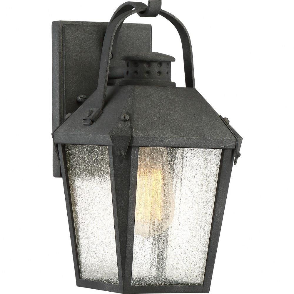 Quoizel Carriage Outdoor Lantern in Mottled Black - Model CRG8406MB