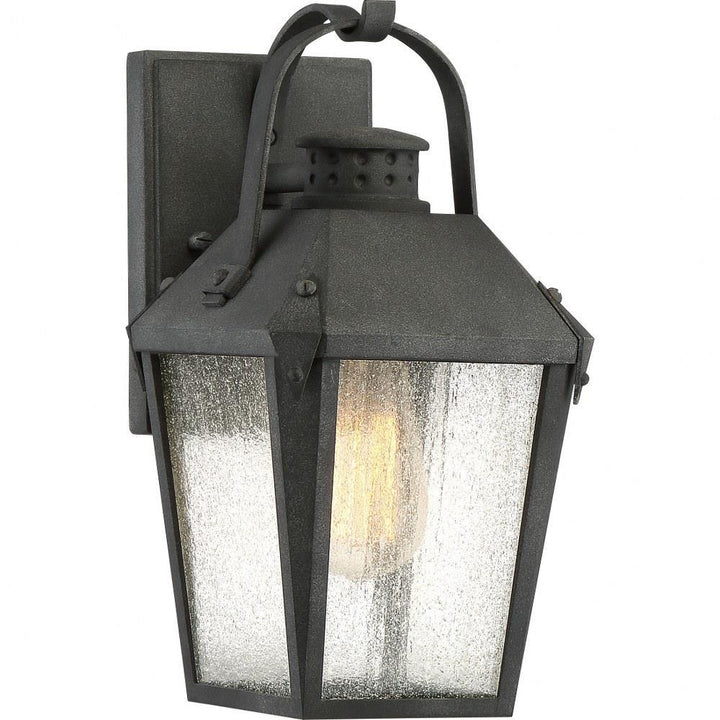 Quoizel Carriage Outdoor Lantern in Mottled Black - Model CRG8406MB