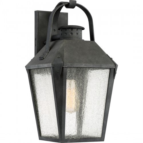 Quoizel Carriage Outdoor Lantern in Mottled Black CRG8406 | OS