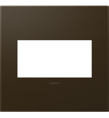 Legrand adorne Bronze 2-Gang wall plate