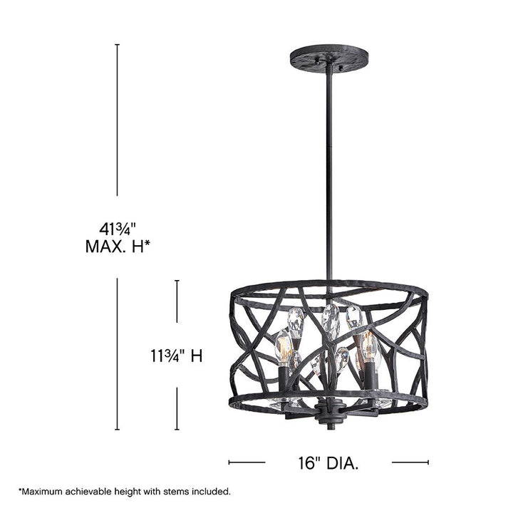 Fredrick Ramond Eve Flush Mount