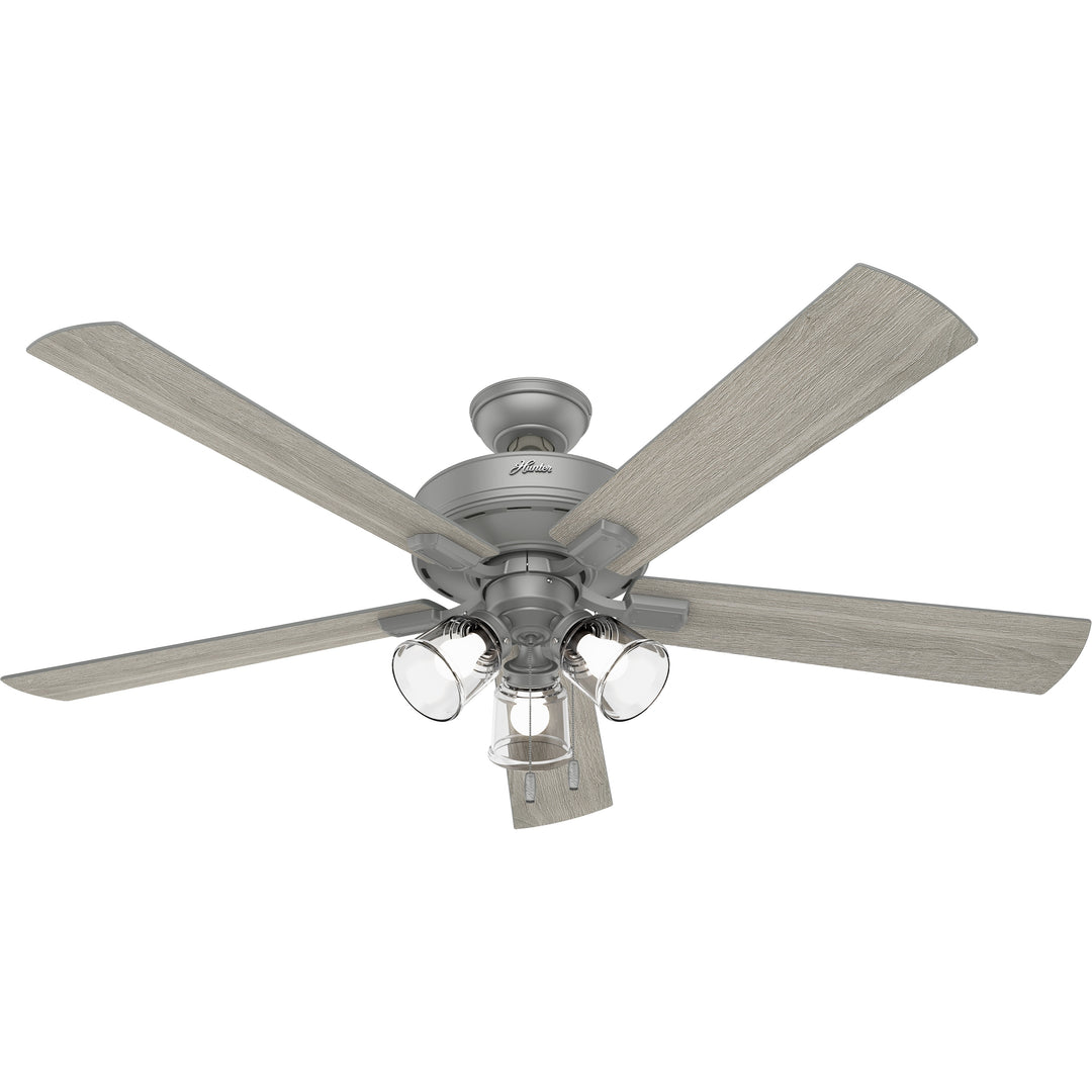 Hunter 60 inch Crestfield Ceiling Fan with LED Light Kit and Pull Chain