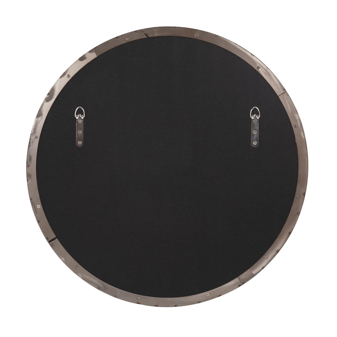 Howard Elliott Van Buren Brushed Brass Round Mirror