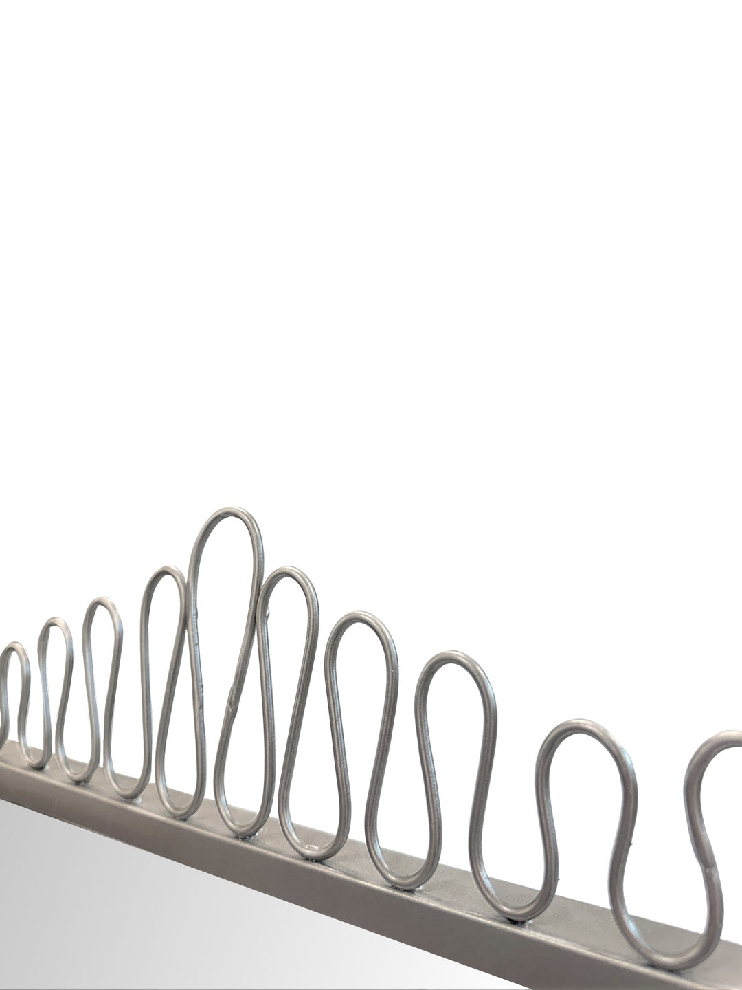 Howard Elliott Squiggle Rectangle Champagne Silver Mirror