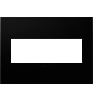 Legrand adorne Black Ink 3-Gang wall plate