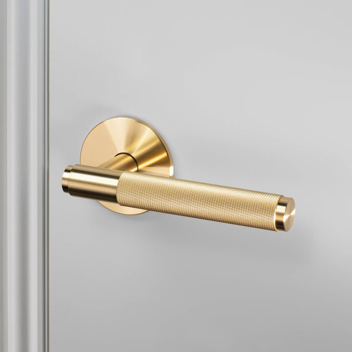 Buster + Punch Door Handle Set | Passage | Cross Knurl