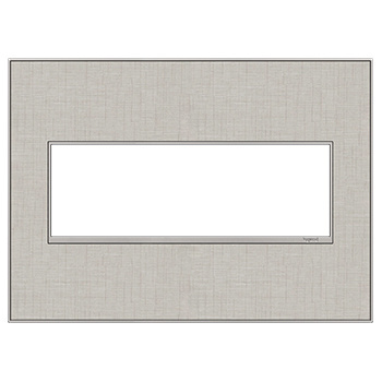 Legrand adorne True Linen 3-Gang wall plate