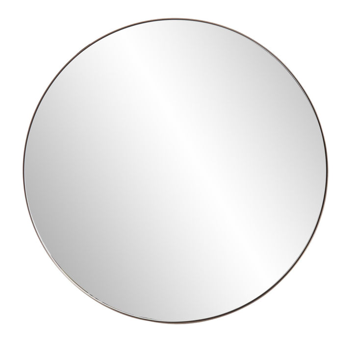 Howard Elliott Van Buren Brushed Brass Round Mirror