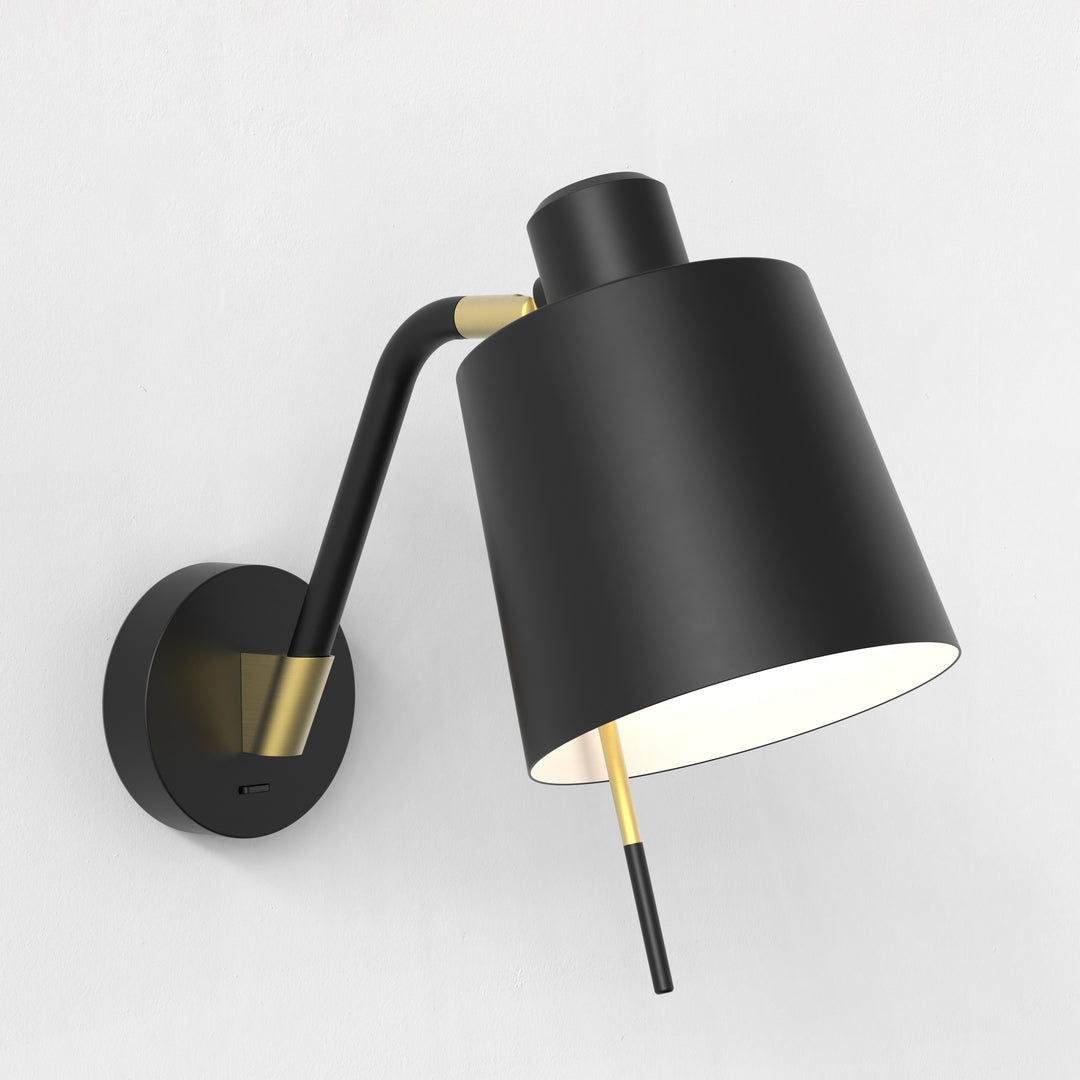 Astro Lighting Edward Wall Switched 1441014, Matt Black