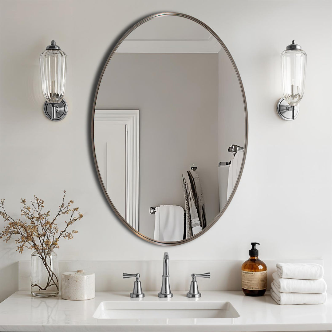 Howard Elliott Steele Oval Mirror
