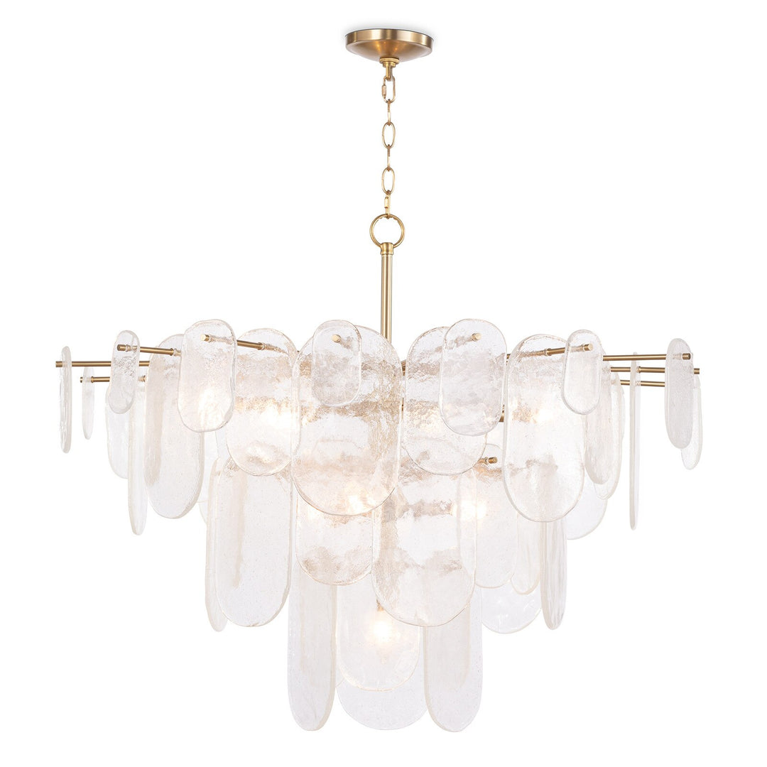 Regina Andrew 37.5" W Echo Chandelier in Natural Brass