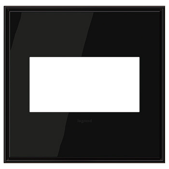 Legrand adorne Black Nickel 2-Gang wall plate