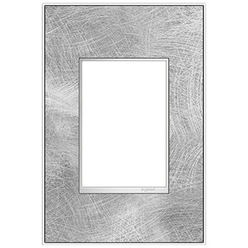Legrand adorne Spiraled Stainless 1-Gang + wall plate