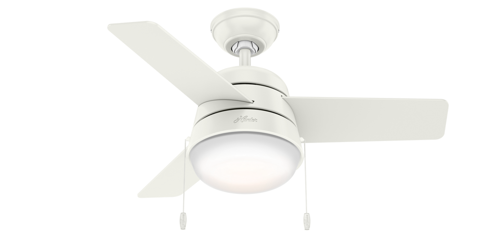 Hunter 36 inch Aker Ceiling Fan with LED Light Kit and Pull Chain