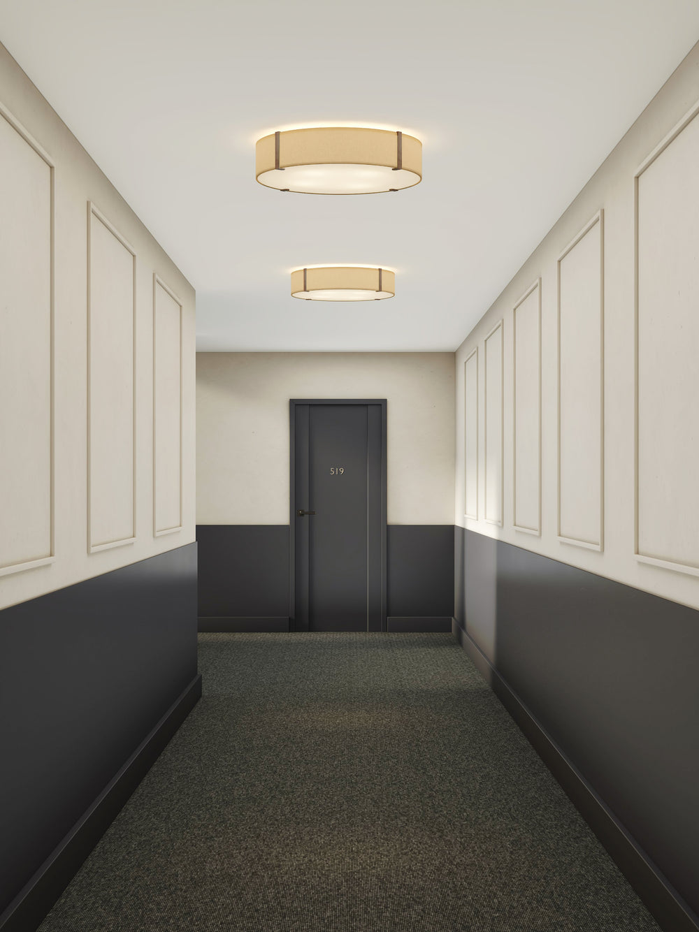 Astro Lighting Elba Round 600 installed