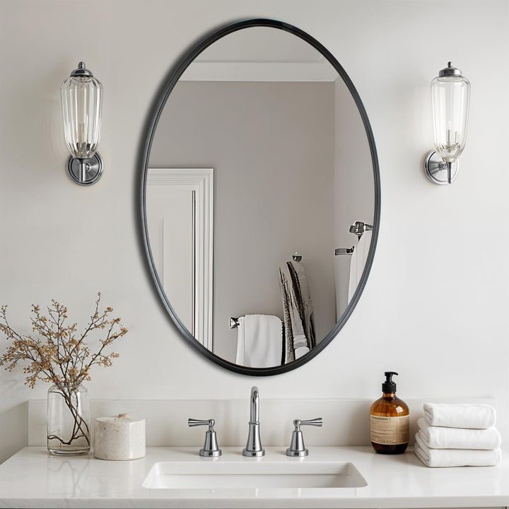 Howard Elliott Steele Oval Mirror