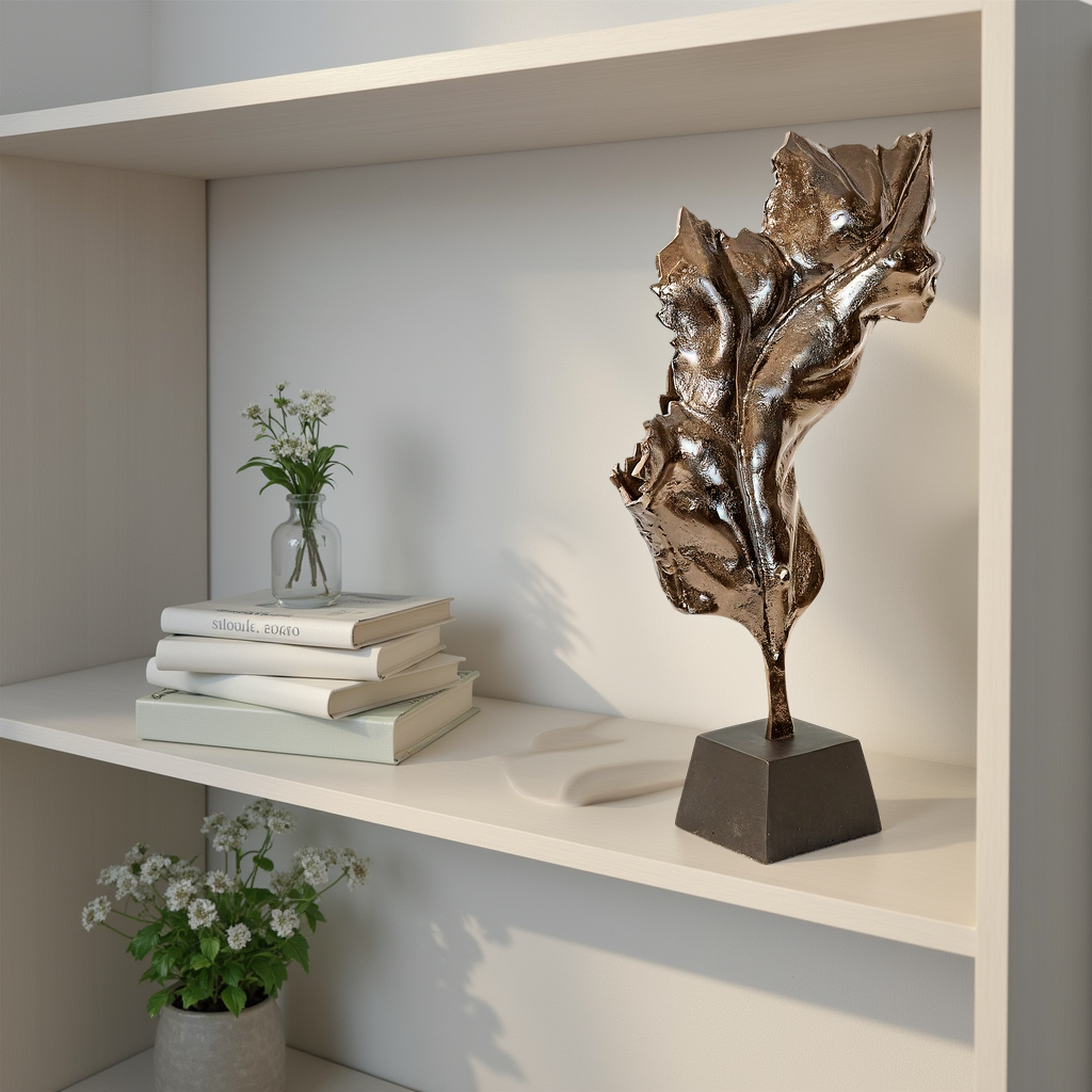 Howard Elliott Whispering Leaf Sculpture