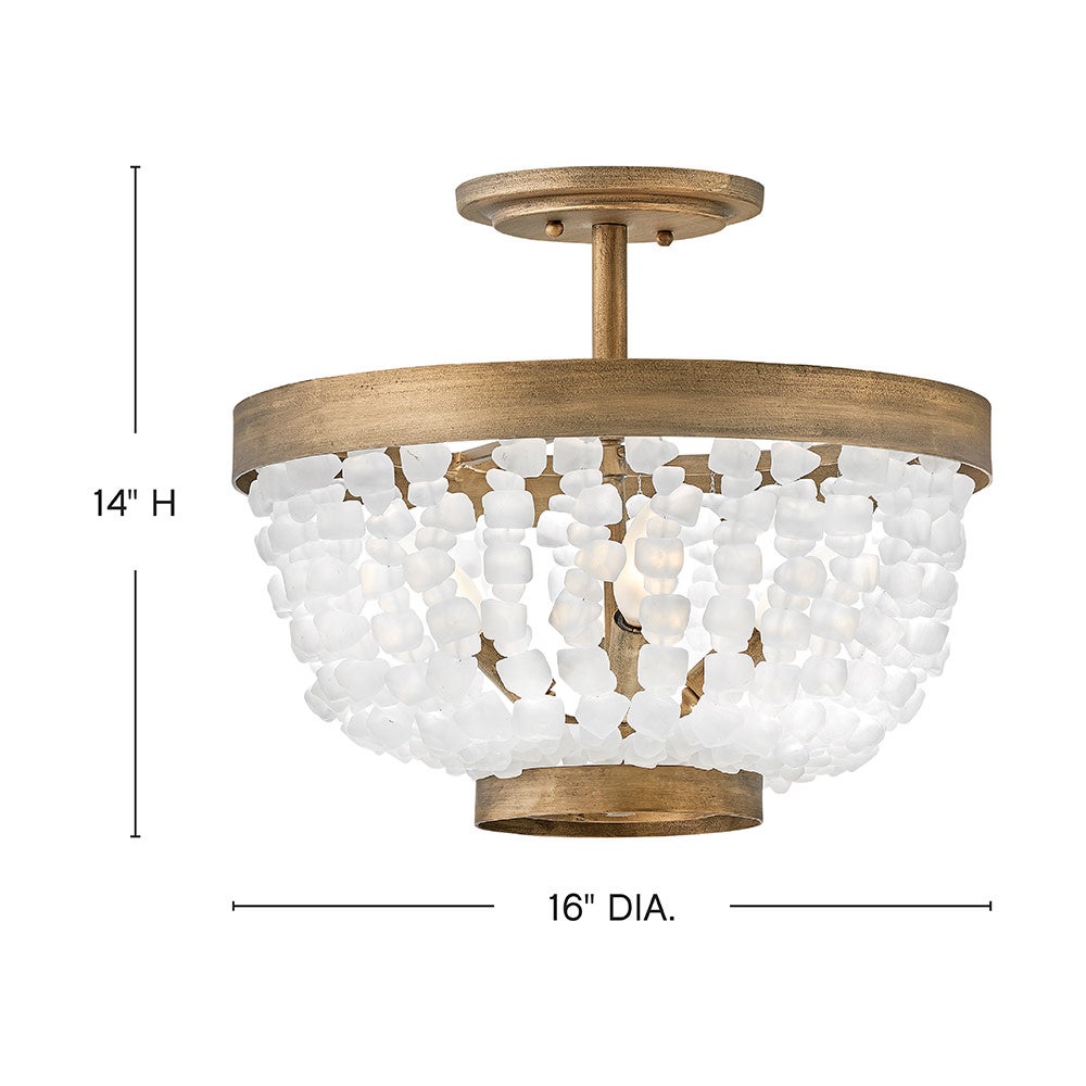 Fredrick Ramond Dune Semi-Flush Mount