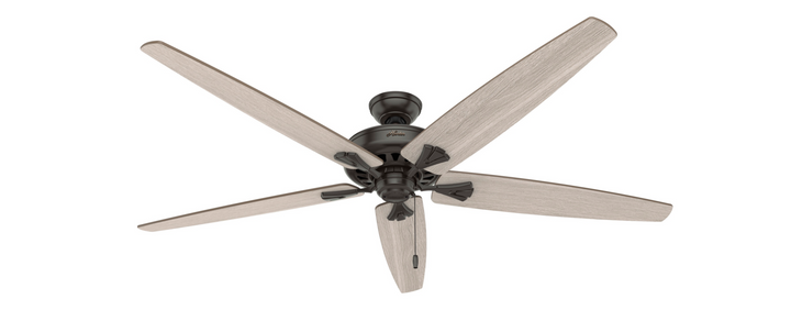 Hunter 70 inch Stockbridge Ceiling Fan with LED Light Kit and Pull Chain Indoor Ceiling Fans Hunter