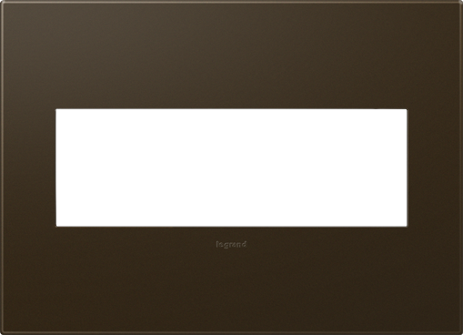 Legrand adorne Bronze 3-Gang wall plate