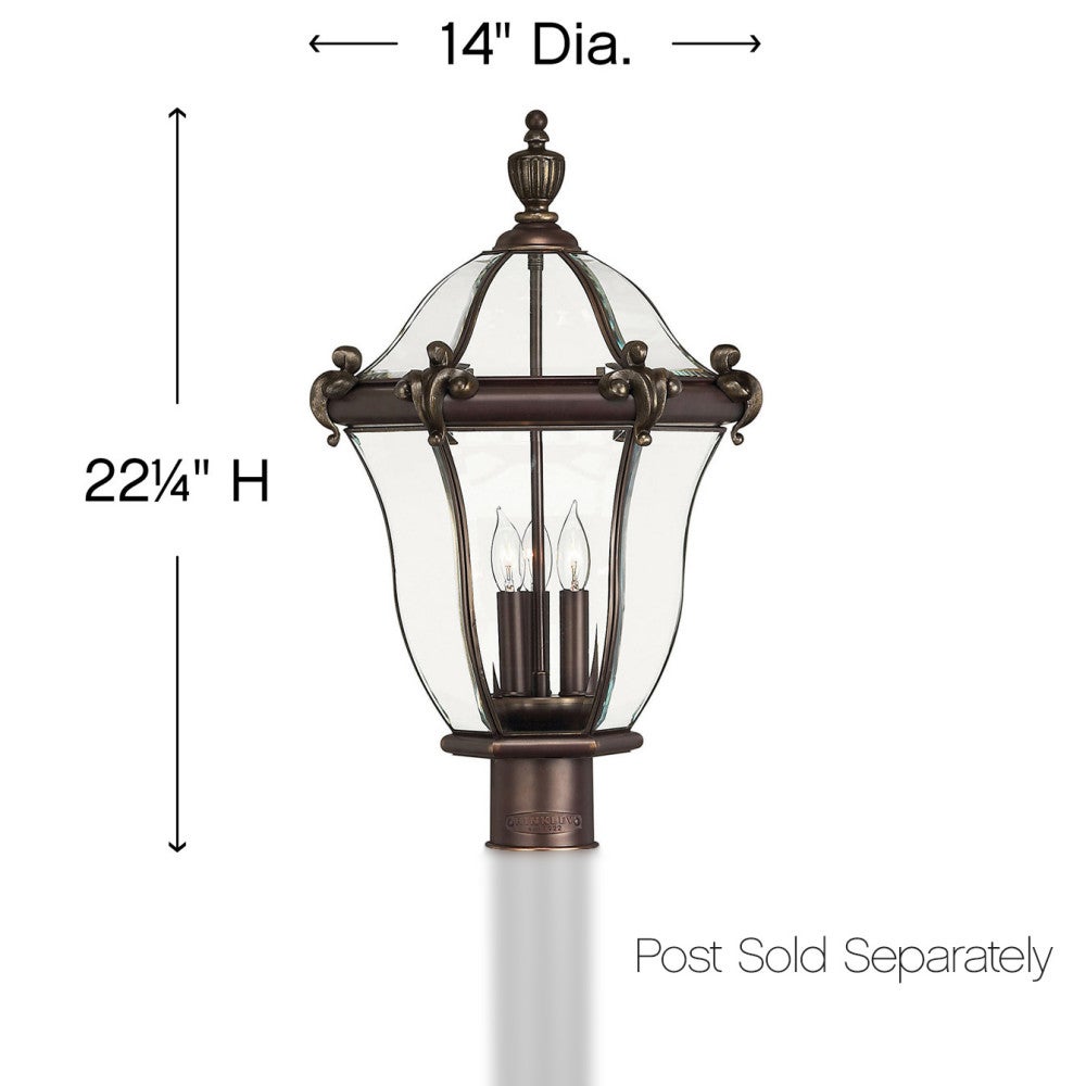 Hinkley San Clemente Outdoor Post Mount Lantern