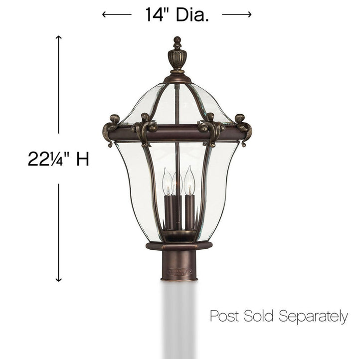 Hinkley San Clemente Outdoor Post Mount Lantern