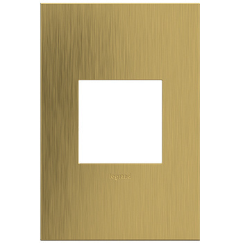 Legrand adorne Brushed Satin Brass 1-Gang wall plate