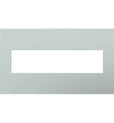 Legrand adorne Pale Blue 4-Gang wall plate
