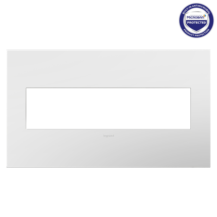 Legrand adorne Matte White 4-Gang wall plate