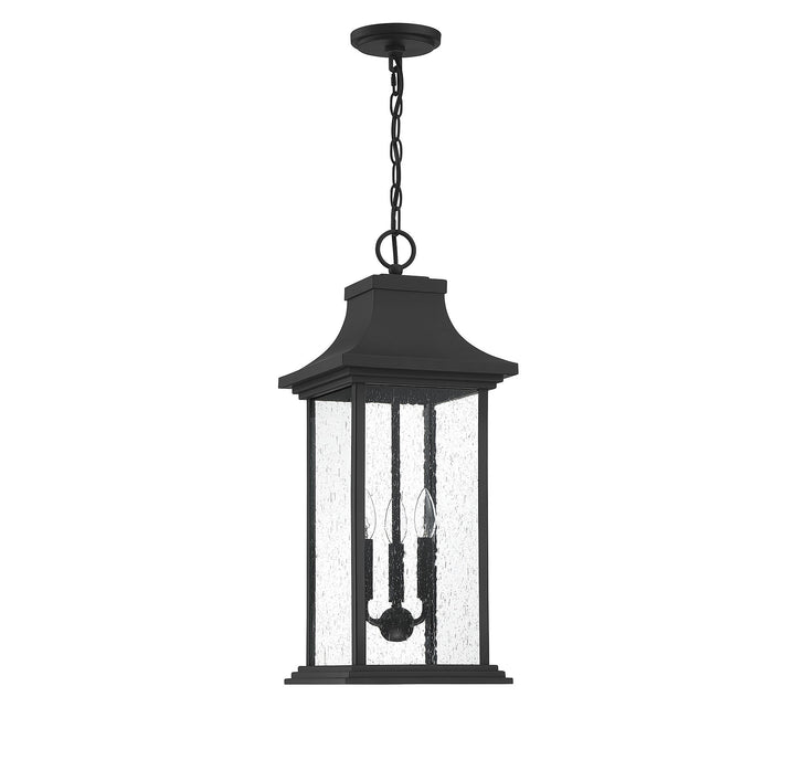 Savoy House Hancock 3-Light Outdoor Hanging Lantern - Model 5-453-BK