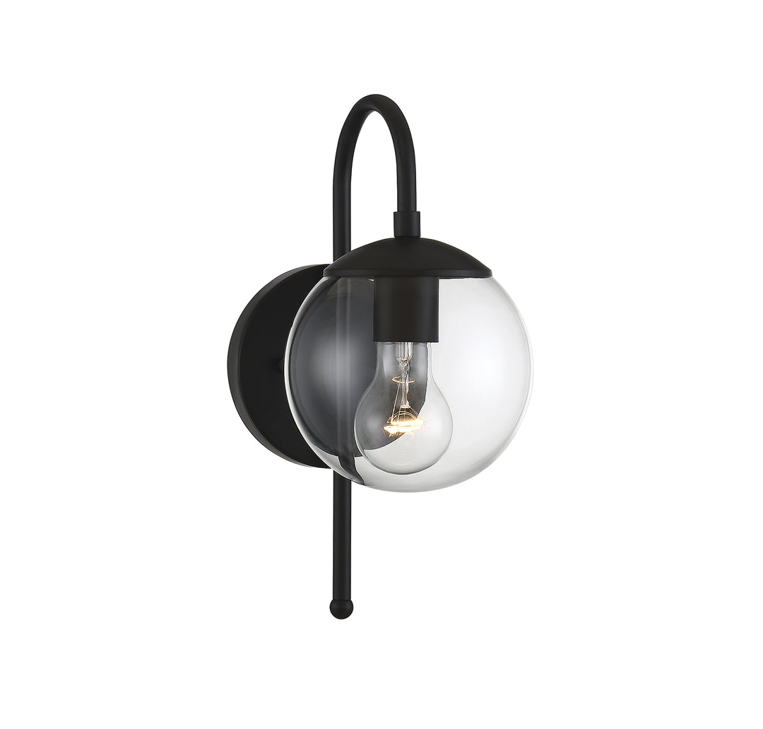 Savoy House 1-Light Outdoor Wall Lantern in Matte Black - Model M50030BK