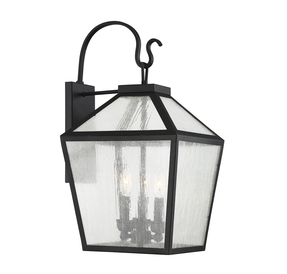 Savoy House Woodstock Outdoor Wall Lantern in Black