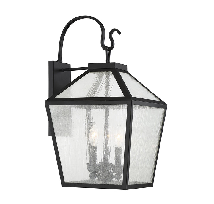 Savoy House Woodstock Outdoor Wall Lantern in Black