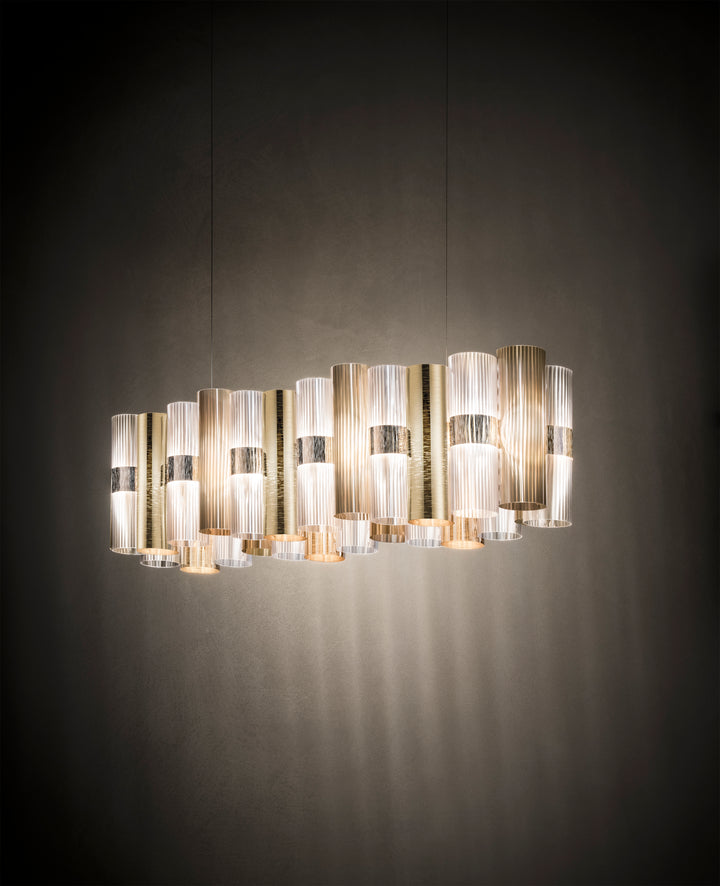 Slamp La Lollo Suspension Linear 100 - Gold