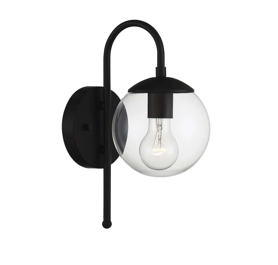 Savoy House 1-Light Outdoor Wall Lantern in Matte Black - Model M50030BK
