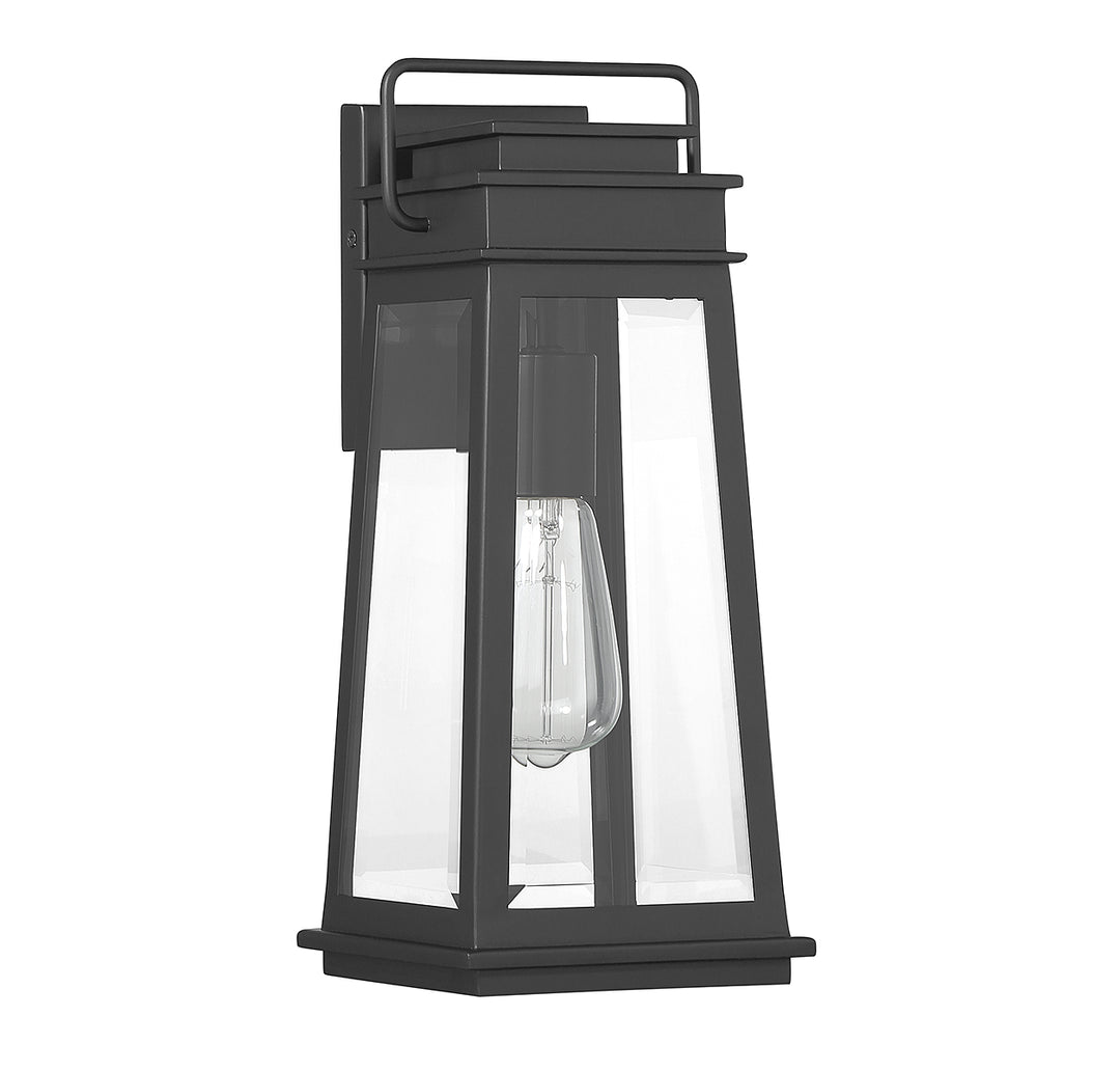Savoy House Boone Outdoor Wall Lantern in Matte Black