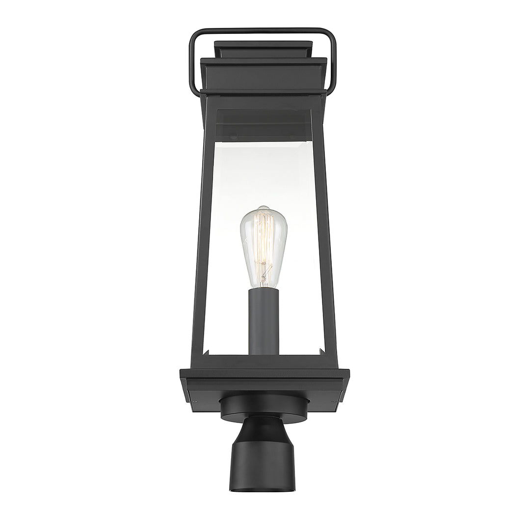 Savoy House Boone 1-Light Outdoor Post Lantern - Model 5-817-BK